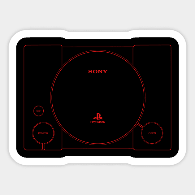 PS console Sticker by JamesCMarshall